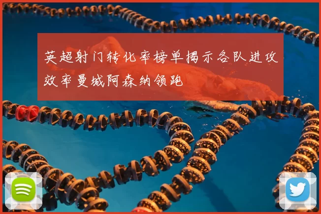 英超射门转化率榜单揭示各队进攻效率曼城阿森纳领跑